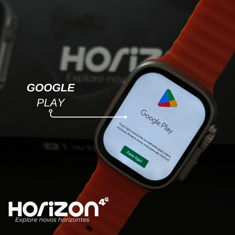 Smartwatch WearZone Horizon 4G com 2GB RAM, 16GB Armazenamento e Função Celular Integrada