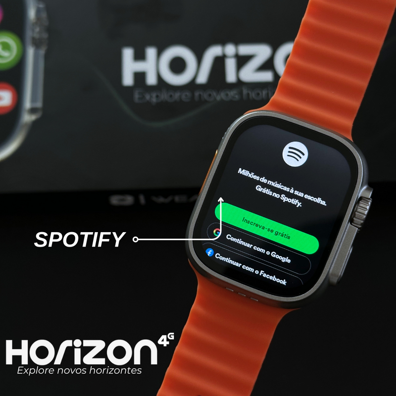 Smartwatch WearZone Horizon 4G com 2GB RAM, 16GB Armazenamento e Função Celular Integrada