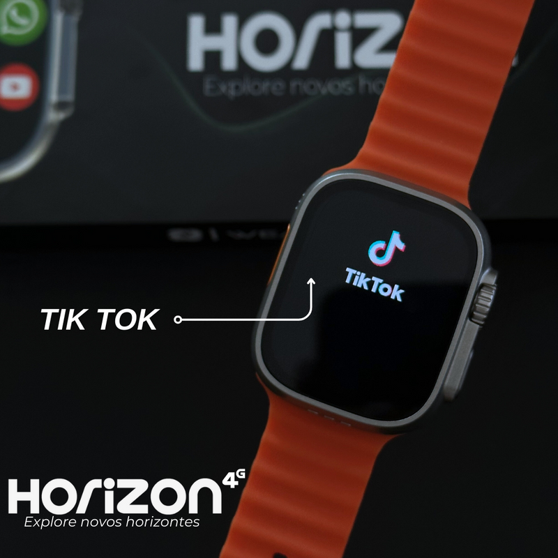 Smartwatch WearZone Horizon 4G com 2GB RAM, 16GB Armazenamento e Função Celular Integrada