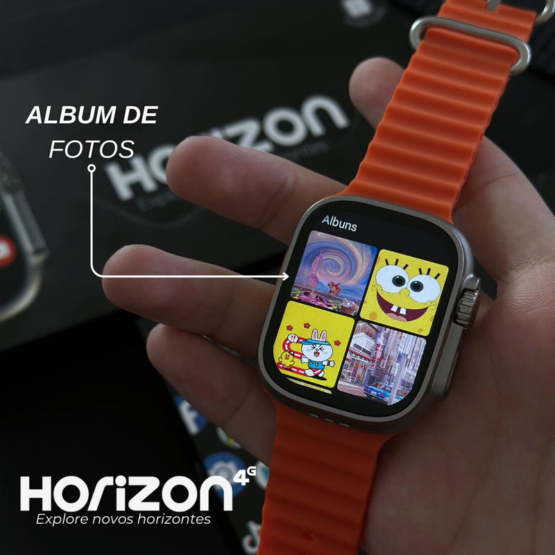 Smartwatch WearZone Horizon 4G com 2GB RAM, 16GB Armazenamento e Função Celular Integrada