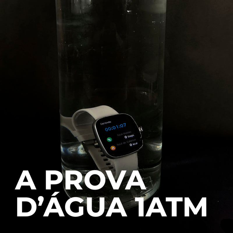 Smartwatch EASY com 100 Modos Esportivos, Bateria de Longa Duração e Resistência à Água 1ATM