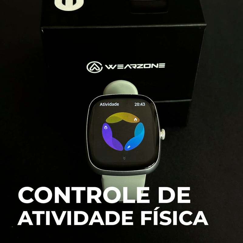 Smartwatch EASY com 100 Modos Esportivos, Bateria de Longa Duração e Resistência à Água 1ATM