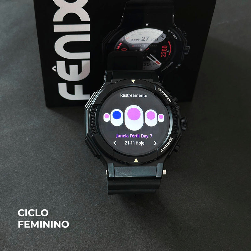 Smartwatch FÊNIX WEARZONE com GPS Integrado, 100 Modos Esportivos e Resistência à Água 1ATM