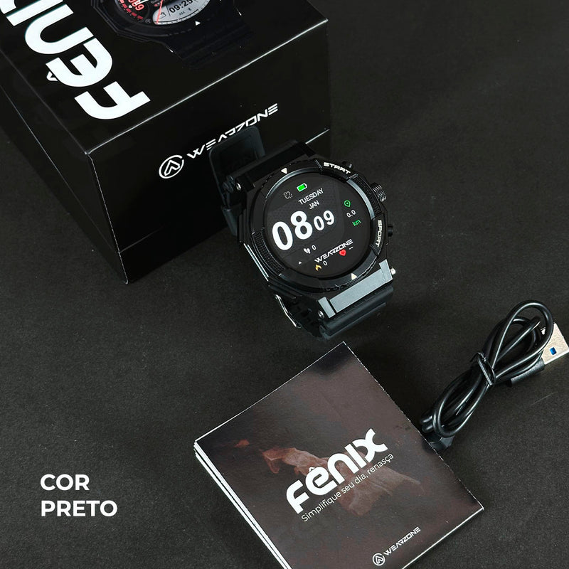Smartwatch FÊNIX WEARZONE com GPS Integrado, 100 Modos Esportivos e Resistência à Água 1ATM