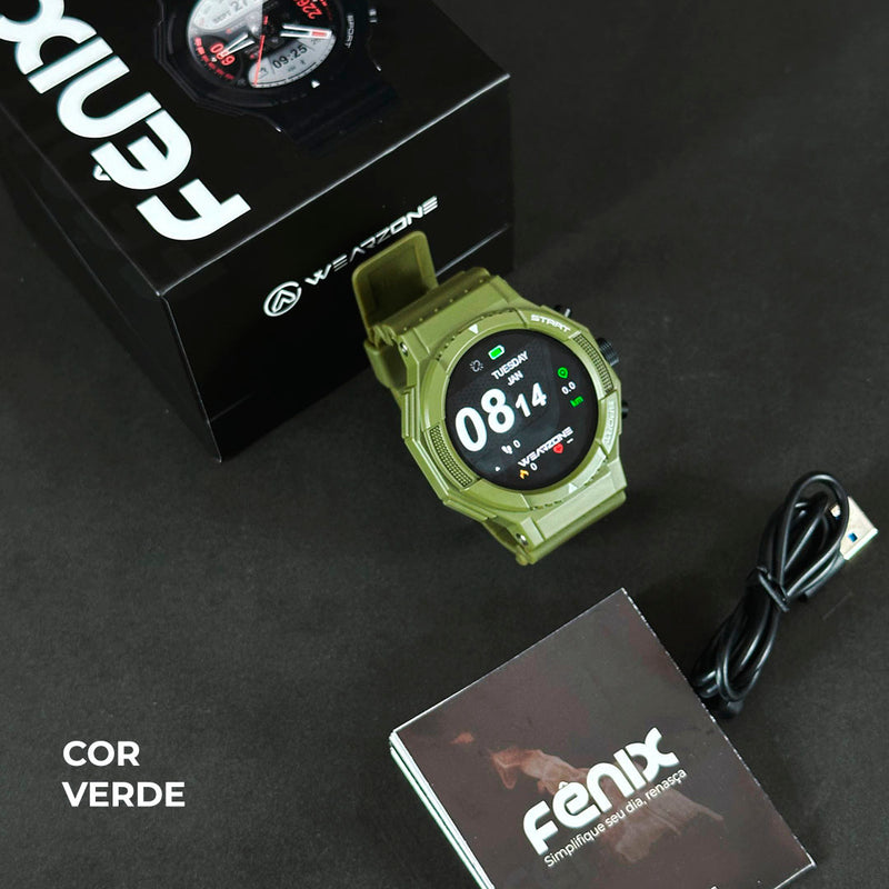 Smartwatch FÊNIX WEARZONE com GPS Integrado, 100 Modos Esportivos e Resistência à Água 1ATM