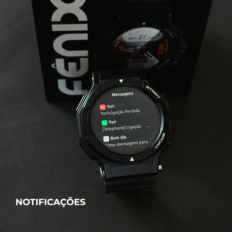 Smartwatch FÊNIX WEARZONE com GPS Integrado, 100 Modos Esportivos e Resistência à Água 1ATM