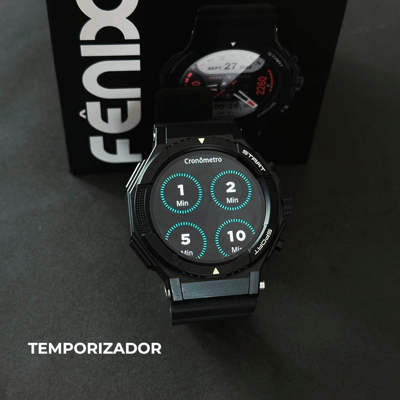 Smartwatch FÊNIX WEARZONE com GPS Integrado, 100 Modos Esportivos e Resistência à Água 1ATM