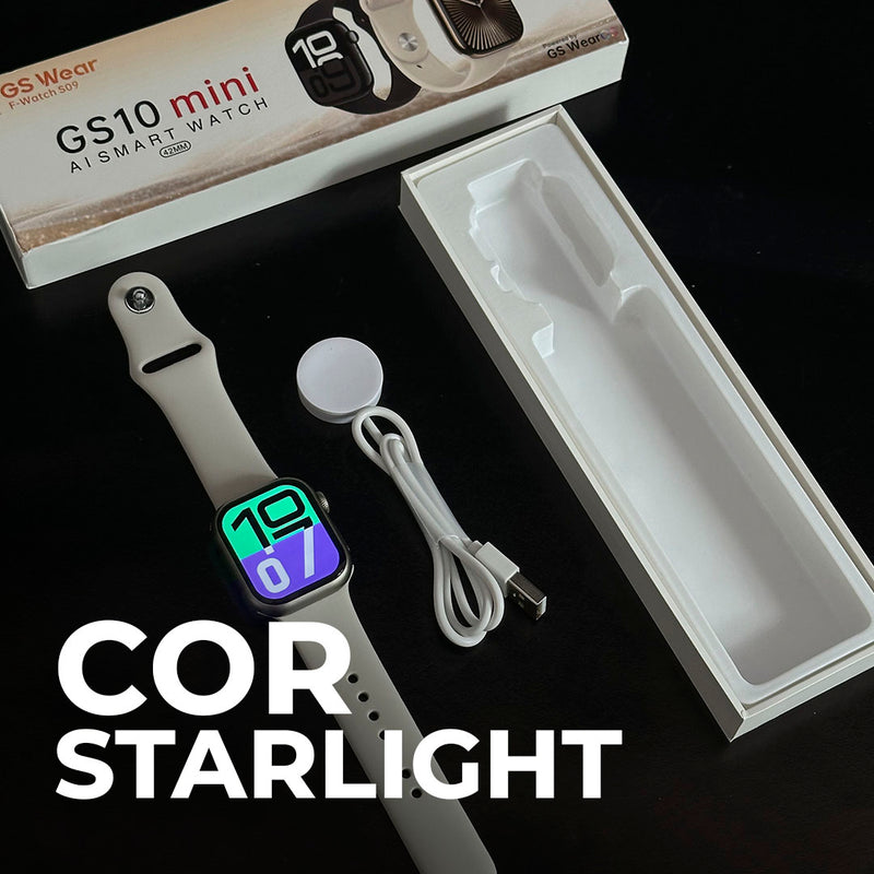 Smartwatch GS10 Mini 41mm – Série 10 com Watch Faces Atualizadas