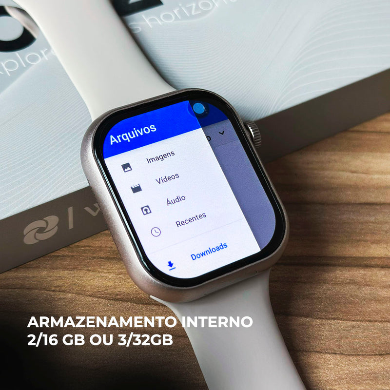 Smartwatch Horizon Lite+ 4G com Câmera Rotativa, 3GB RAM, 32GB Armazenamento e Design Slim
