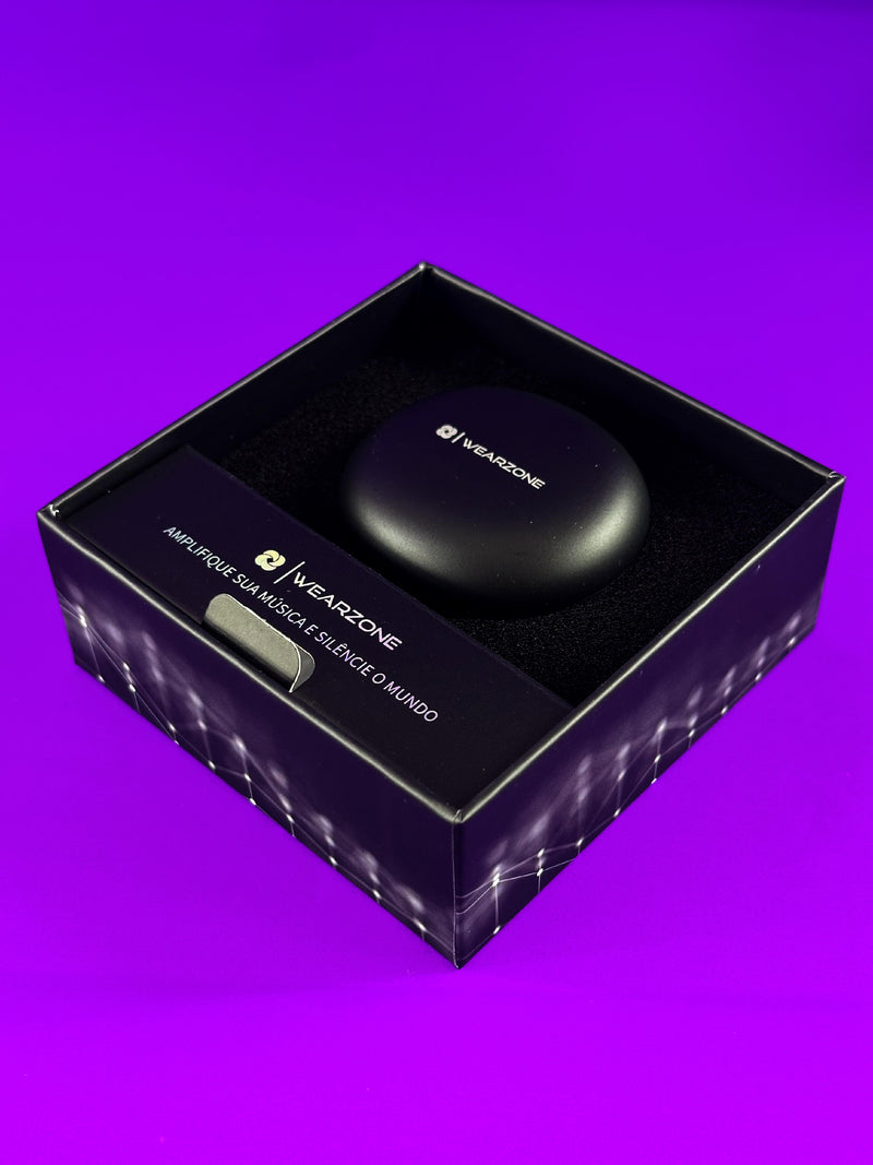 Fone Bluetooth TWS WZ06 — Cancelamento Ativo de Ruído (ANC), Cancelamento de Ruído de Chamadas (ENC), Conexão Multi-Point