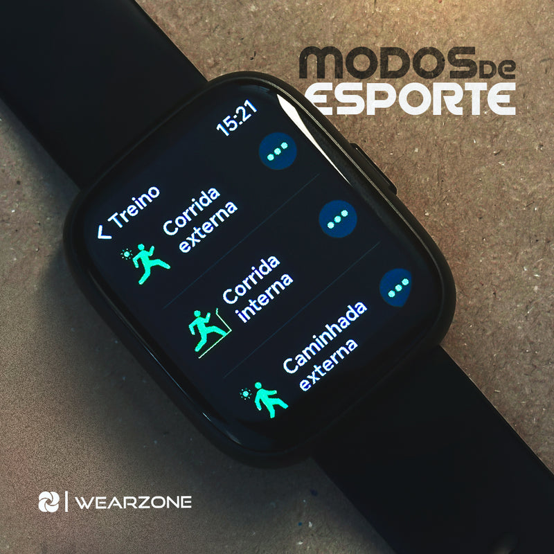 Smartwatch Pulse Wearzone – Alexa Integrada, à Prova d’Água, Bateria de até 7 Dias
