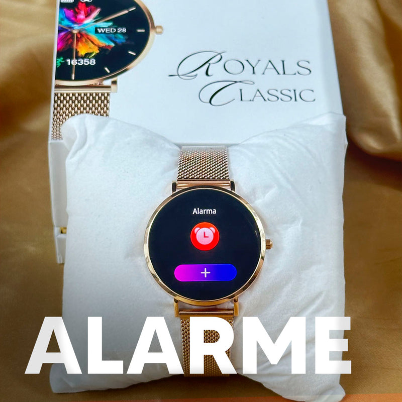 ROYALS CLASSIC WEARZONE | Smartwatch Elegante | AMOLED | VIDRO GORILLA GLASS até 3 Dias de Bateria