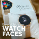 ROYALS CLASSIC WEARZONE | Smartwatch Elegante | AMOLED | VIDRO GORILLA GLASS até 3 Dias de Bateria