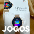 ROYALS CLASSIC WEARZONE | Smartwatch Elegante | AMOLED | VIDRO GORILLA GLASS até 3 Dias de Bateria