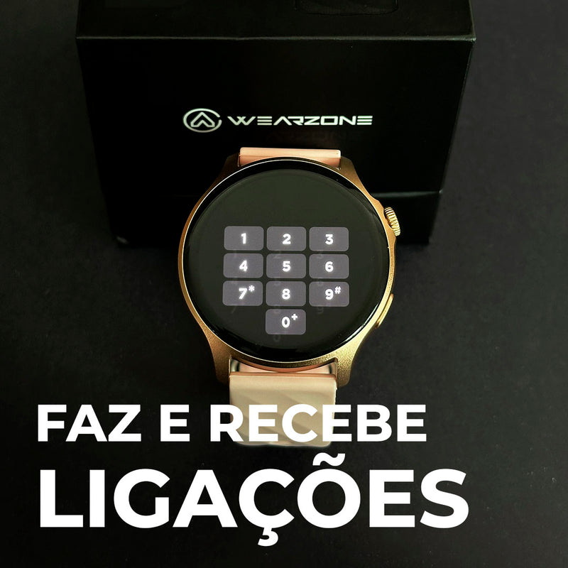 Life Smartwatch — À Prova d’Água 1ATM, Tela AMOLED, Bateria de Longa Duração, 100 Modos de Esporte