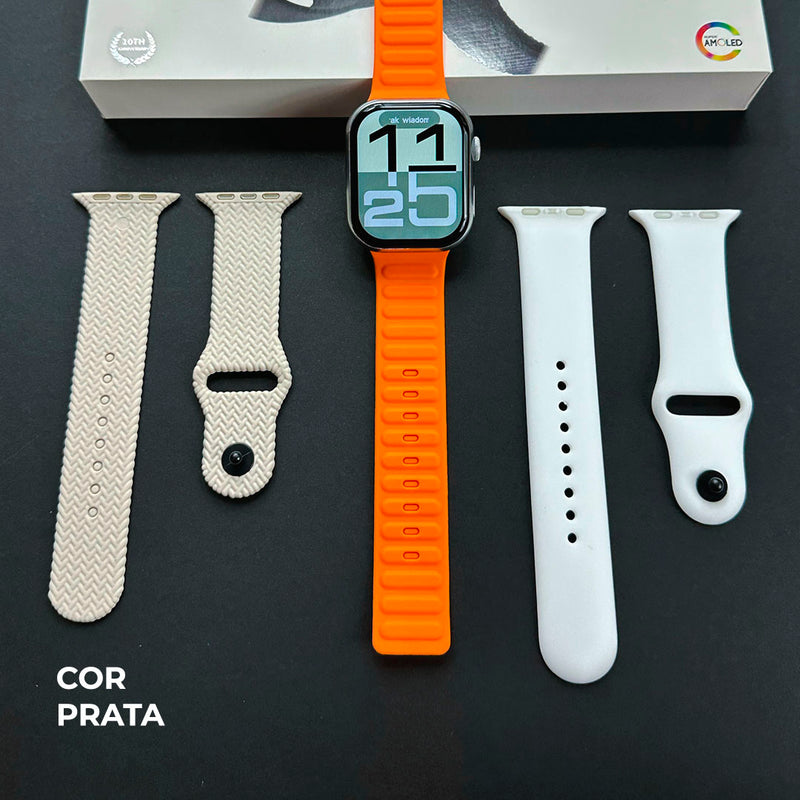 Smartwatch N10 Série 10 com 3 Pulseiras – Edição Econômica