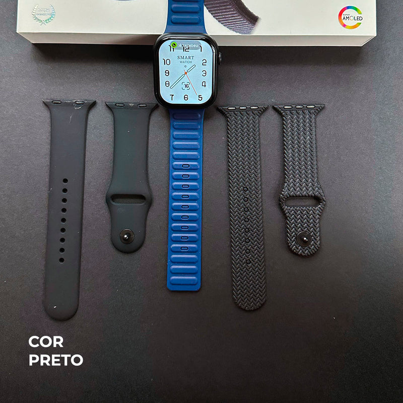 Smartwatch N10 Série 10 com 3 Pulseiras – Edição Econômica