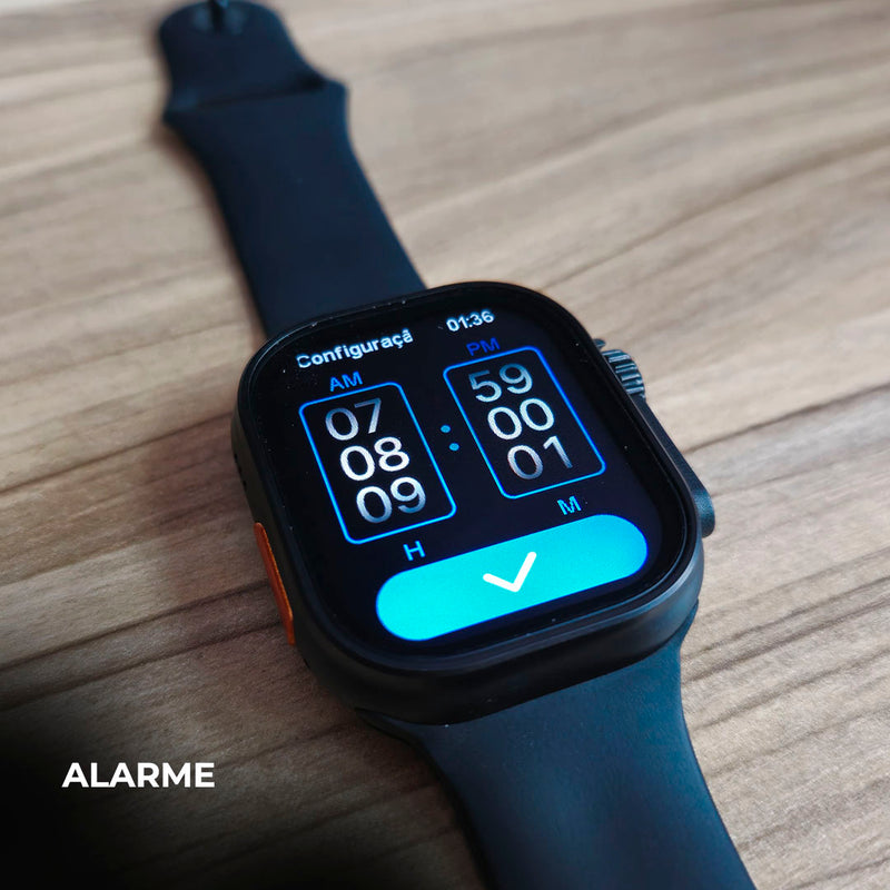 Smartwatch N10 Ultra 49mm com 4 Pulseiras – Design Robusto e Versátil