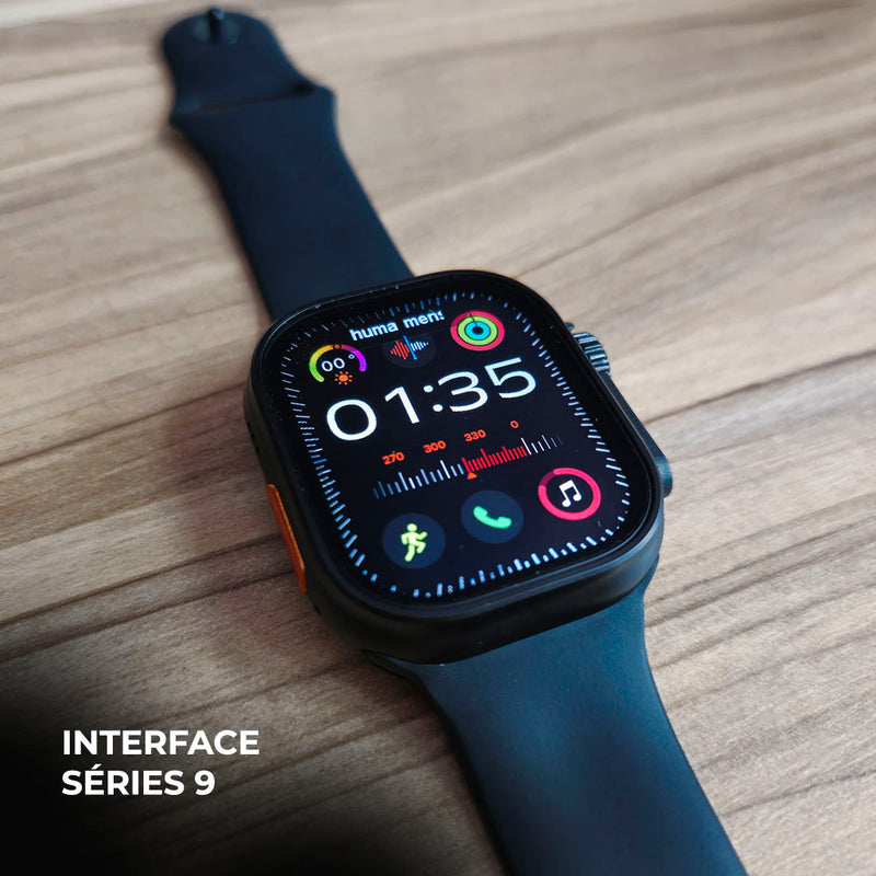 Smartwatch N10 Ultra 49mm com 4 Pulseiras – Design Robusto e Versátil