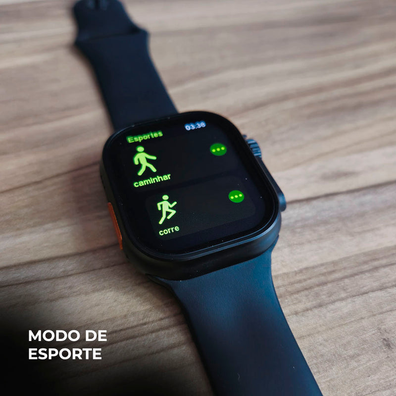 Smartwatch N10 Ultra 49mm com 4 Pulseiras – Design Robusto e Versátil
