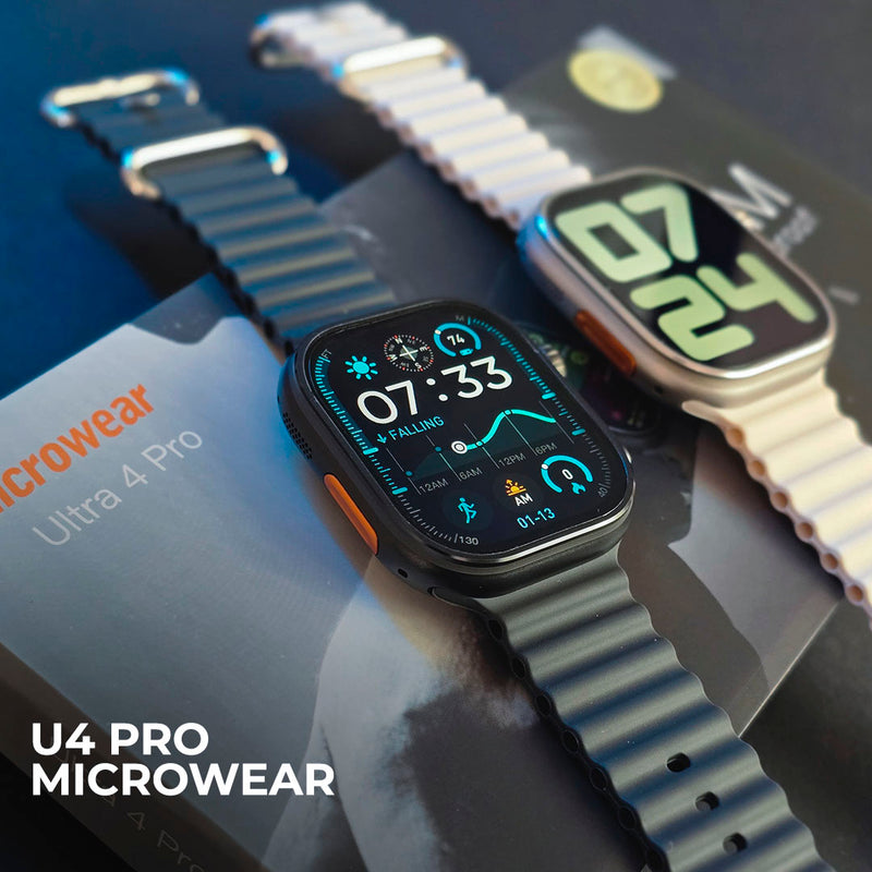 U4 Pro Smartwatch Microwear — 1GB RAM, Resistência à Água 3ATM