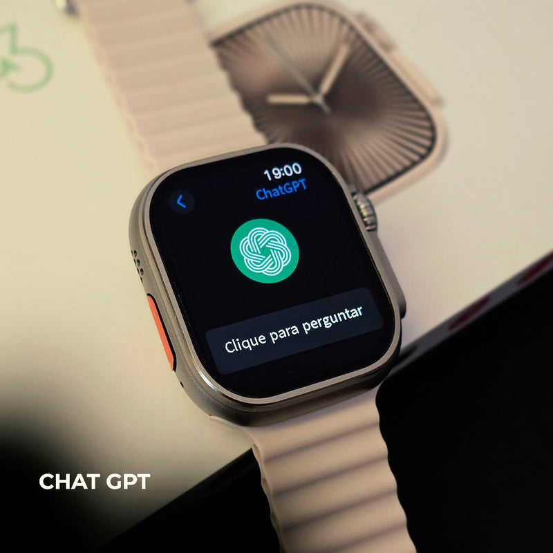 Ultra U3W Smartwatch Microwear — 1GB RAM, Integração com ChatGPT, Responde WhatsApp