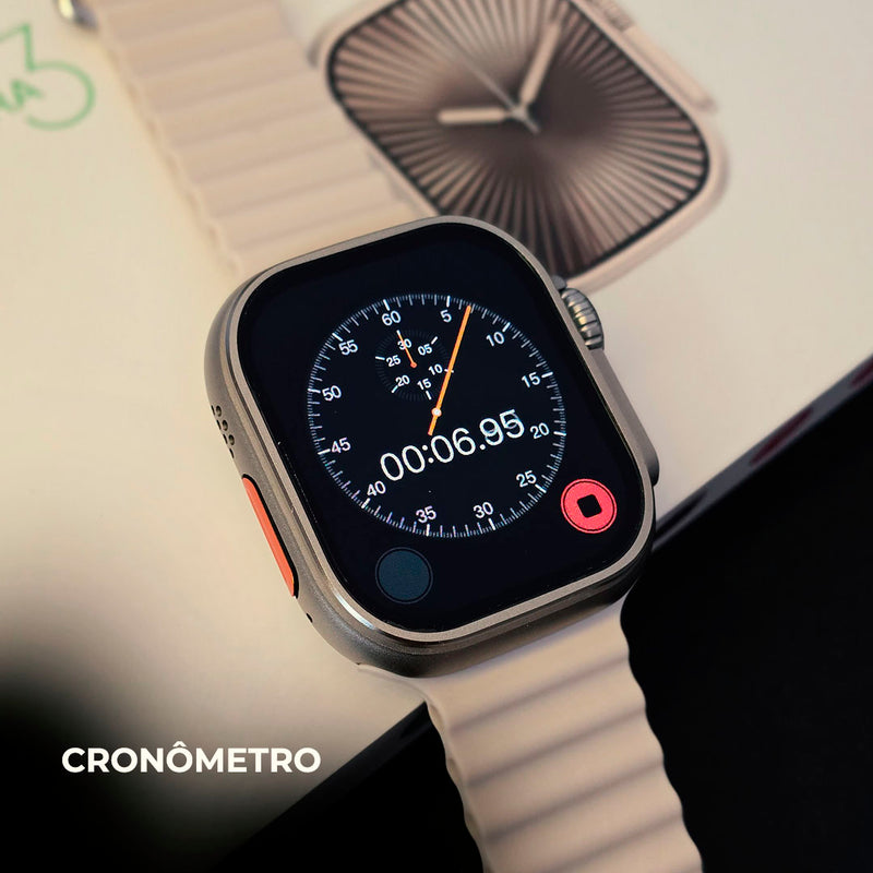 Ultra U3W Smartwatch Microwear — 1GB RAM, Integração com ChatGPT, Responde WhatsApp