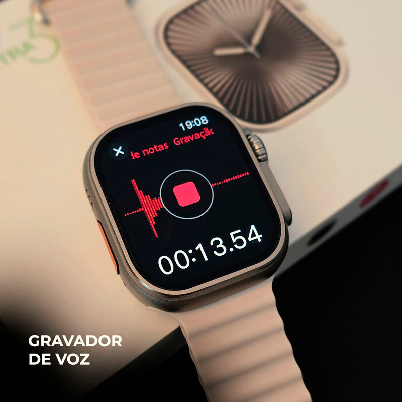 Ultra U3W Smartwatch Microwear — 1GB RAM, Integração com ChatGPT, Responde WhatsApp