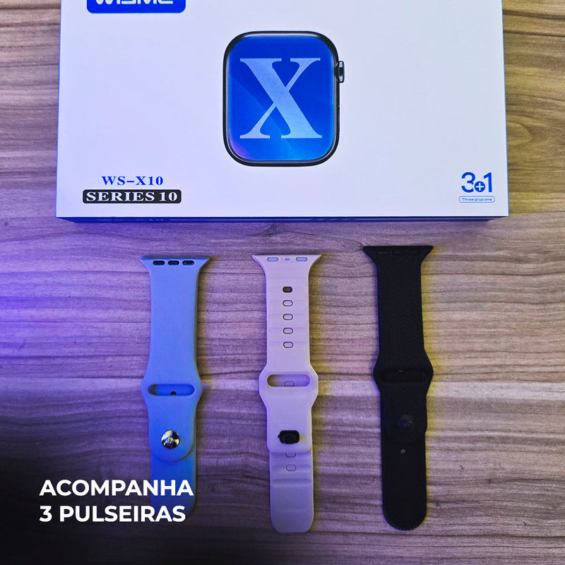 Smartwatch WS-X10 Série 10 – Pulseiras Inclusas e Ótimo Custo-Benefício