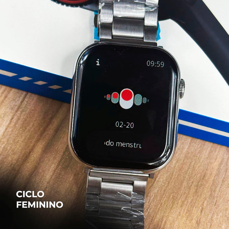 Smartwatch WS-X11 Série 10 – Kit com 7 Pulseiras e Ótimo