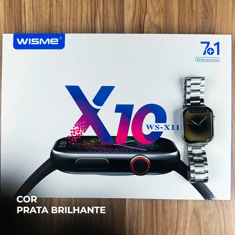 Smartwatch WS-X11 Série 10 – Kit com 7 Pulseiras e Ótimo