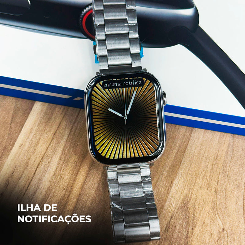 Smartwatch WS-X11 Série 10 – Kit com 7 Pulseiras e Ótimo