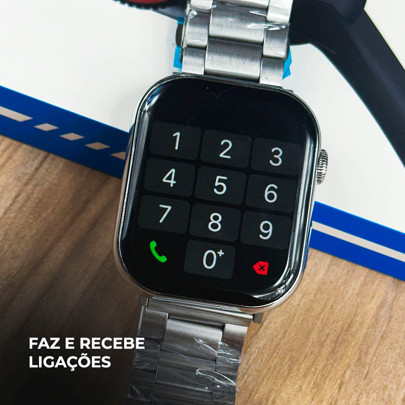 Smartwatch WS-X11 Série 10 – Kit com 7 Pulseiras e Ótimo