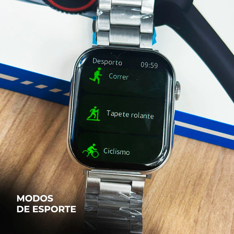 Smartwatch WS-X11 Série 10 – Kit com 7 Pulseiras e Ótimo