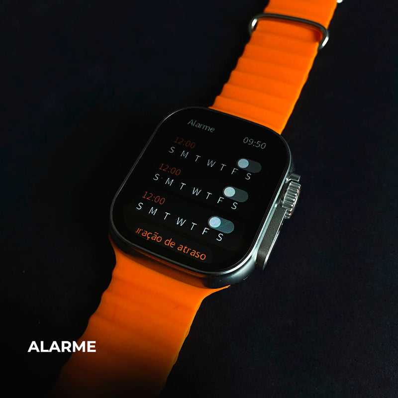 Smartwatch WS10-2 Ultra – Segunda Geração com Toque Duplo e Kit 7 Pulseiras