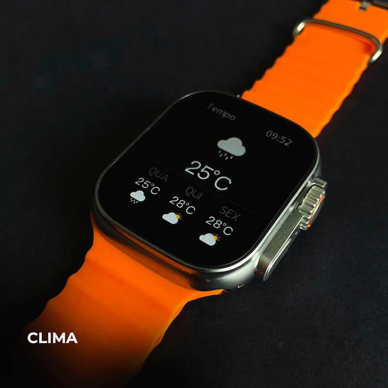 Smartwatch WS10-2 Ultra – Segunda Geração com Toque Duplo e Kit 7 Pulseiras