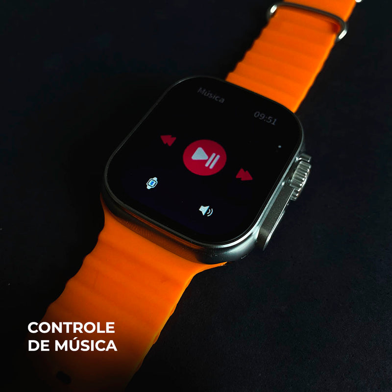 Smartwatch WS10-2 Ultra – Segunda Geração com Toque Duplo e Kit 7 Pulseiras