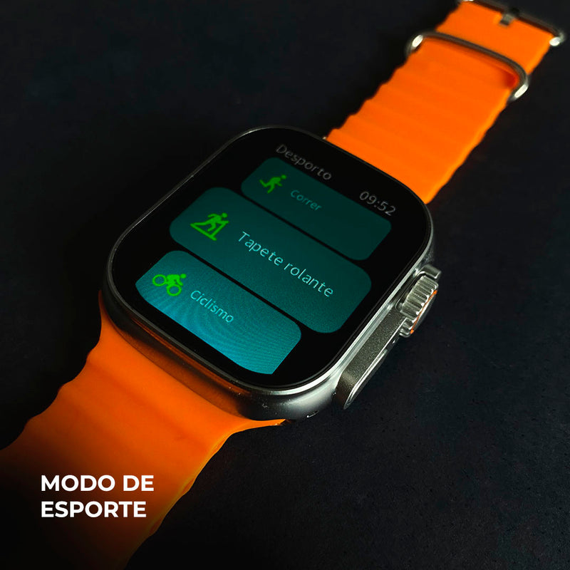 Smartwatch WS10-2 Ultra – Segunda Geração com Toque Duplo e Kit 7 Pulseiras