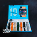 Smartwatch WS10-2 Ultra – Segunda Geração com Toque Duplo e Kit 7 Pulseiras