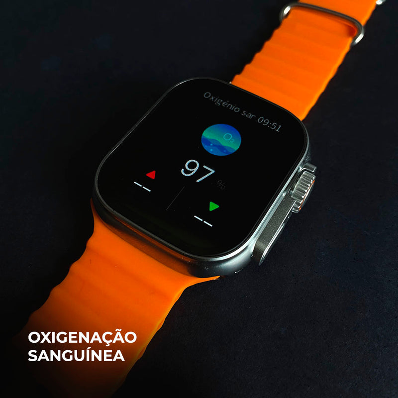 Smartwatch WS10-2 Ultra – Segunda Geração com Toque Duplo e Kit 7 Pulseiras