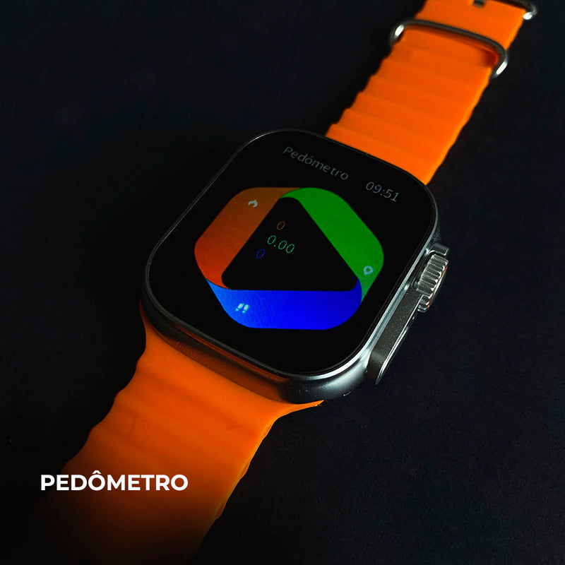 Smartwatch WS10-2 Ultra – Segunda Geração com Toque Duplo e Kit 7 Pulseiras