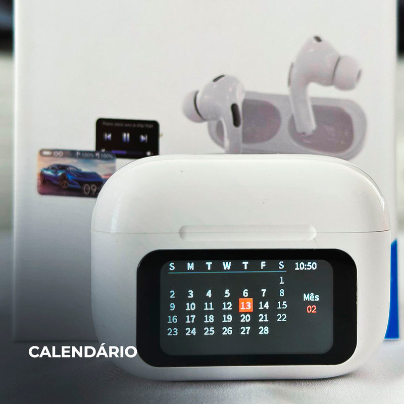 WT-5 | Fones Sem Fio Bluetooth com Estojo Inteligente (Smart Case)