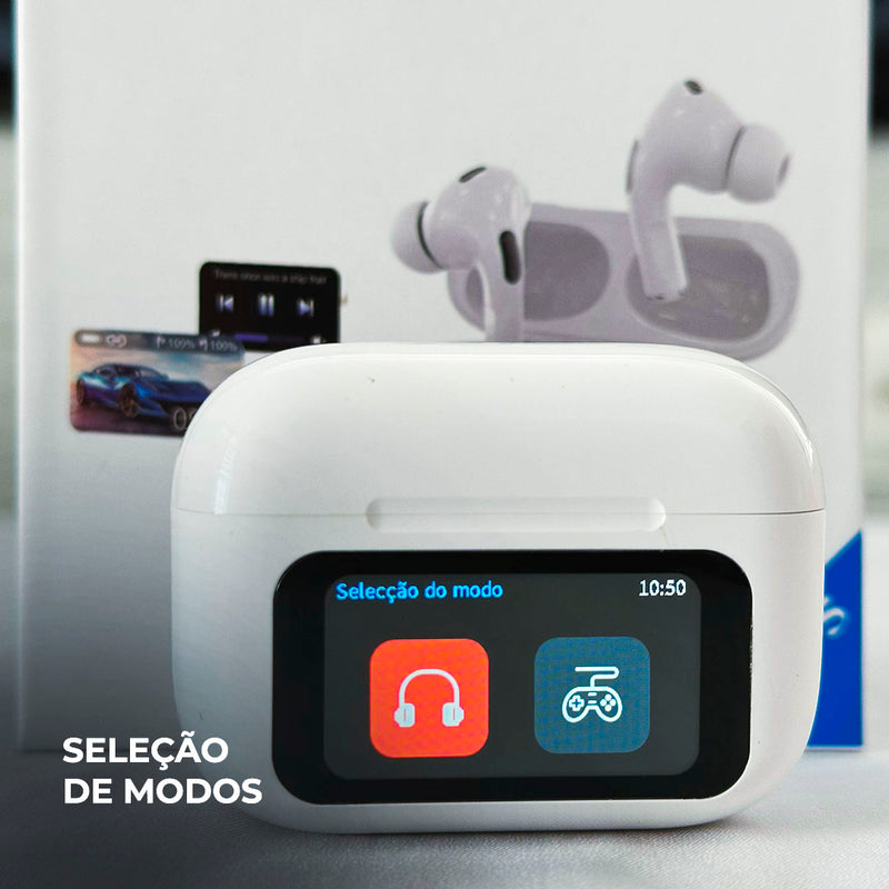 WT-5 | Fones Sem Fio Bluetooth com Estojo Inteligente (Smart Case)