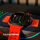 Smartwatch Microwear SU01 – Tela AMOLED | GPS Integrado | 3ATM | Pulseira Laranja