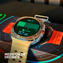 Smartwatch Microwear SU01 – Tela AMOLED | GPS Integrado | 3ATM | Pulseira Laranja