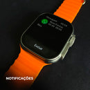 Smartwatch WS-79 Ultra 2 – Segunda Geração com Kit 3 Pulseiras (Couro + Metal)