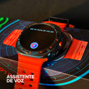 Smartwatch Microwear SU01 – Tela AMOLED | GPS Integrado | 3ATM | Pulseira Laranja